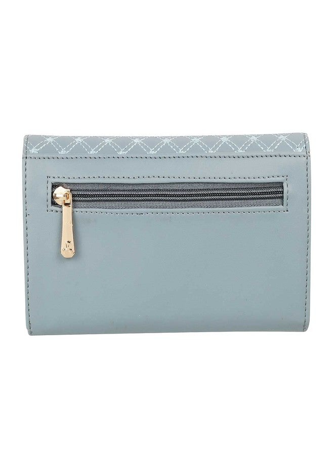Mochi Womens Synthetic Light Blue Bifold (One Size) - Image 3